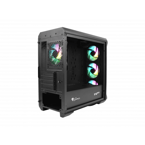 Genesis GENESIS IRID 503 ARGB Pc case, Micro tower, 2xUSB 2.0, 2x Jack, 1xUSB 3.0, Black | Genesis | IRID 503 ARGB | Black | ATX | Power supply included No NPC-1559