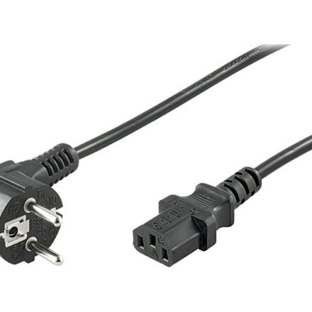 Goobay Goobay | Cold-device connection cord, angled | Black 68604