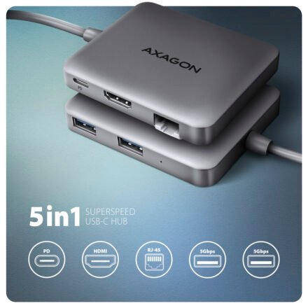 AXAGON AXAGON USB-C 5Gbps SuperSpeed 5in1 Hub | HMC-5HL HMC-5HL