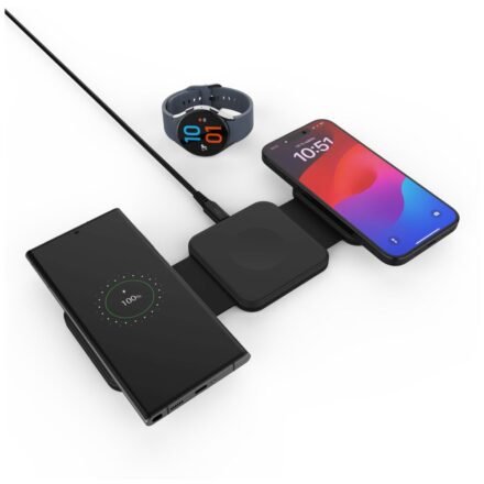 Fixed Fixed | Wireless Foldable Charger 3in1 Flex for Samsung | FIXFLE-SA-BK | Black FIXFLE-SA-BK