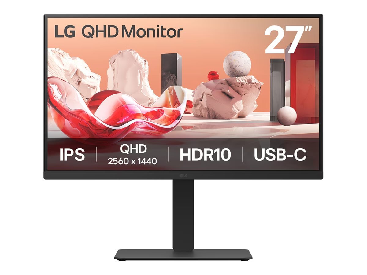 LG LG | 27BA75QB-B | 27 " | IPS | 16:9 | 100 Hz | 5 ms | 2560 x 1440 pixels | 280 cd/m² | HDMI ports quantity 1 | Black 27BA75QB-B.AEU