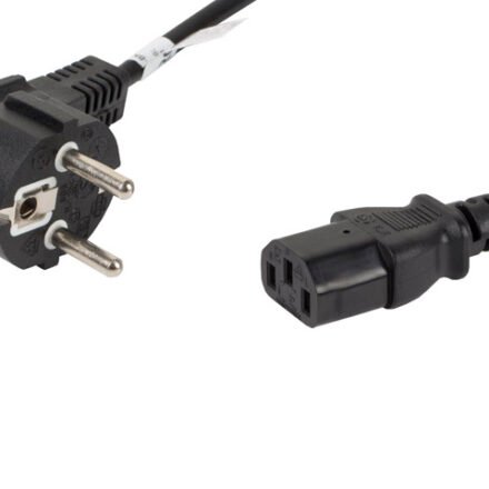 Lanberg Lanberg | CEE 7/7 to IEC 320 C13 Power Cord | CA-C13C-10CC-0018-BK CA-C13C-10CC-0018-BK