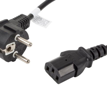 Lanberg Lanberg | CEE 7/7 to IEC 320 C13 Power Cord | CA-C13C-11CC-0018-BK CA-C13C-11CC-0018-BK