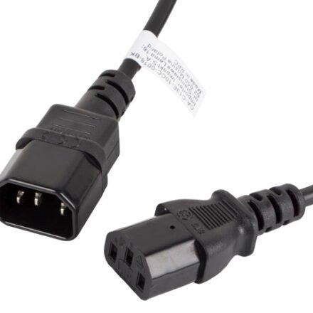 Lanberg Lanberg | IEC 320 C13 to C14 Cable | CA-C13E-10CC-0018-BK CA-C13E-10CC-0018-BK