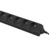 Lanberg Power strip outlets for UPS system, 1m | PS0-05E-0100-IEC-BK | Sockets quantity 5 PS0-05E-0100-IEC-BK