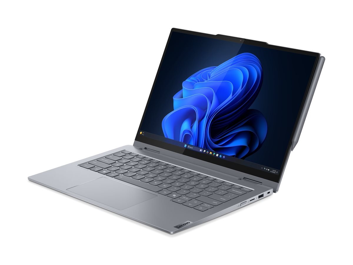 Lenovo Lenovo ThinkBook 14 2-in-1 G5 | Luna Grey | 14 " | IPS | Touchscreen | WUXGA | 1920 x 1200 pixels | Intel Core U7 | 255U | 32 GB | SO-DIMM DDR5 | Solid-state drive capacity 512 GB | Intel Graphics | Windows 11 Pro | 802.11ax | Bluetooth version 5.3 | Keyboard language Nordic | Keyboard backlit | Warranty 24 month(s) | Battery warranty 12 month(s) 21SQ002SMX