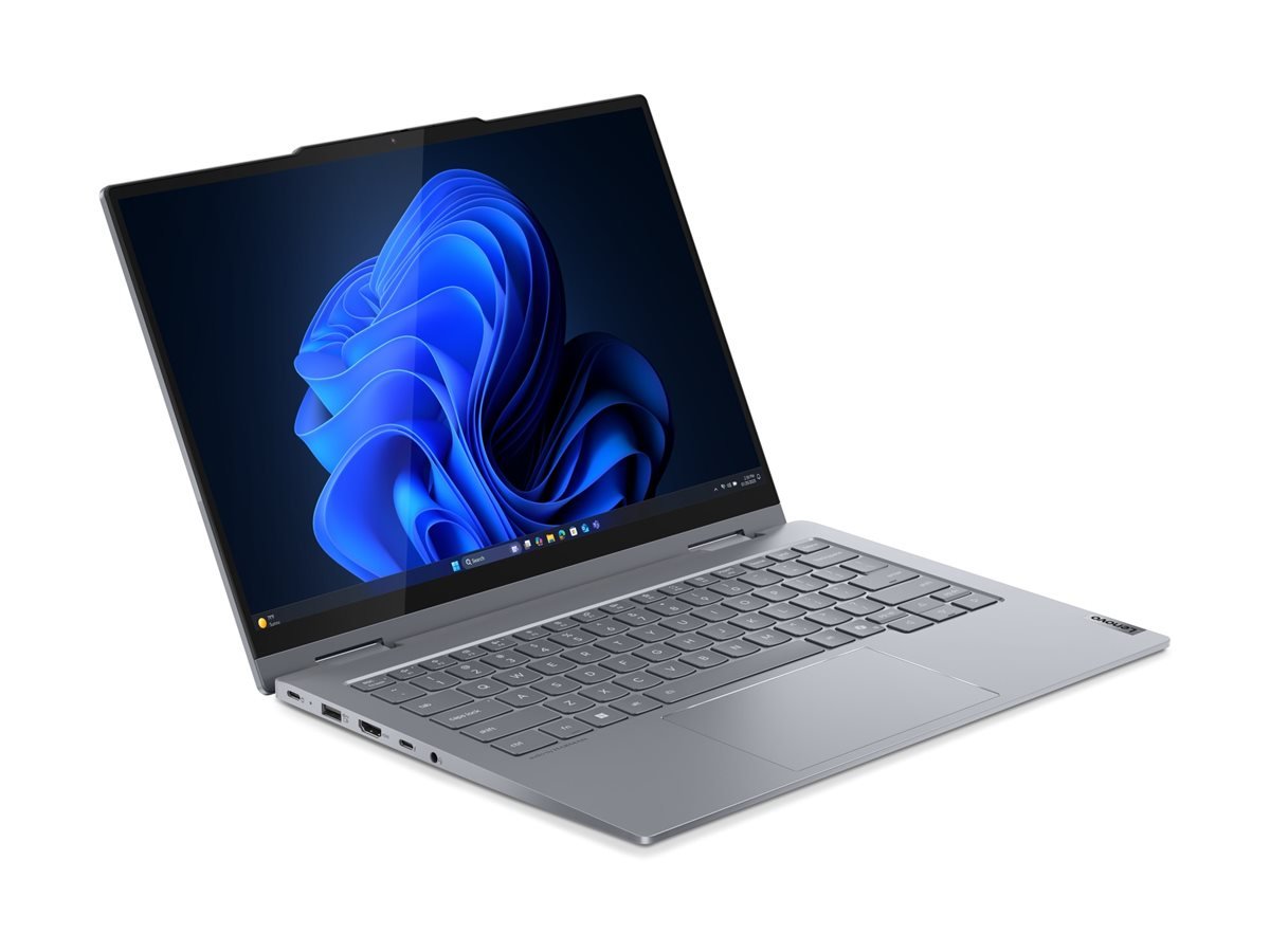 Lenovo Lenovo ThinkBook 14 2-in-1 G5 | Luna Grey | 14 " | IPS | Touchscreen | WUXGA | 1920 x 1200 pixels | Intel Core U7 | 255U | 32 GB | SO-DIMM DDR5 | Solid-state drive capacity 512 GB | Intel Graphics | Windows 11 Pro | 802.11ax | Bluetooth version 5.3 | Keyboard language Nordic | Keyboard backlit | Warranty 24 month(s) | Battery warranty 12 month(s) 21SQ002SMX