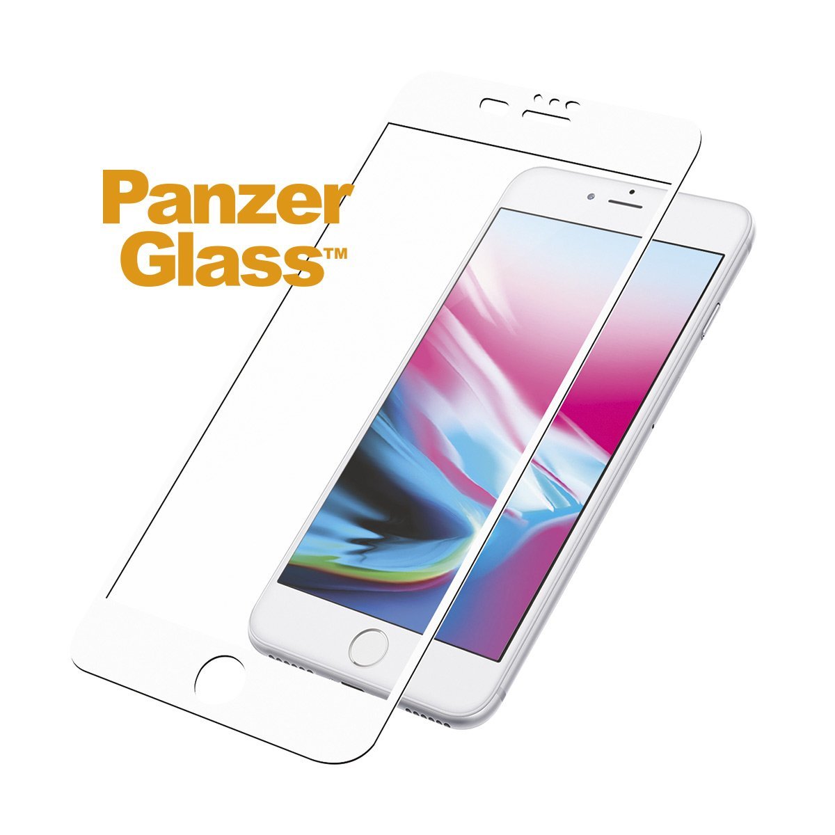PanzerGlass PanzerGlass | 2621 Casefriendly | Screen protector | Apple | iPhone 6/6s/7/8 Plus | Tempered glass | Transparent/White | Original PanzerGlass™ tempered glass screen protector/Crystal Clear/Full frame coverage/Oleophobic layer (antibacterial + anti-fingerprint)/100% touch preservation 2621