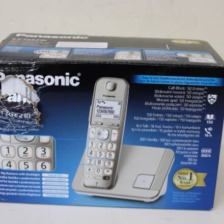 Panasonic SALE OUT. | SALE OUT. Panasonic | Cordless | KX-TGE210FXN | Built-in display | Caller ID | Champagne | Conference call | Phonebook capacity 150 entries | DAMAGED PACKAGING | Speakerphone KX-TGE210FXNSO