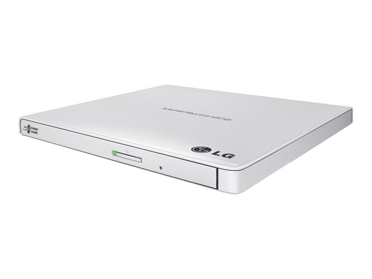 H.L Data Storage H.L Data Storage | Ultra Slim Portable DVD-Writer | GP57EW40 | Interface USB 2.0 | DVD±R/RW | CD read speed 24 x | CD write speed 24 x | White | Desktop/Notebook GP57EW40.AHLE10B