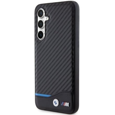 BMW BMW | BMHCS23FE22NBCK | Back cover | Samsung | Galaxy S23 FE | Leather Carbon | Black BMHCS23FE22NBCK