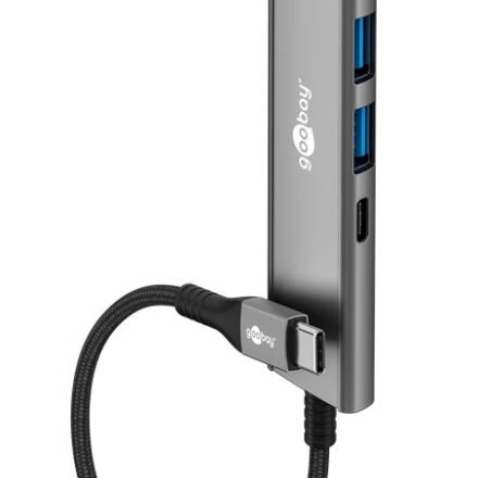 Goobay Goobay Slim 4-Port USB Hub, USB-C to USB-C/USB-A, 5 Gbit/s | 76562 76562