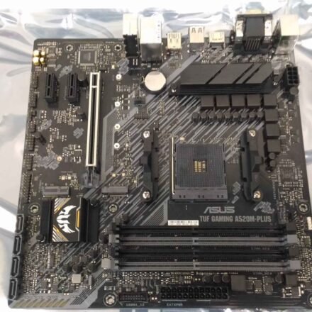Asus SALE OUT. ASUS TUF GAMING A520M-PLUS | Asus TUF GAMING A520M-PLUS | Processor family AMD | Processor socket AM4 | DDR4 DIMM | Memory slots 4 | Supported hard disk drive interfaces SATA, M.2 | Number of SATA connectors 4 | Chipset AMD A520 | Micro ATX | USED, REFURBISHED, WITHOUT ORIGINAL PACKAGING AND ACCESSORIES, ONLY BACKPANEL INCLUDED 90MB14Y0-M0EAY0SO