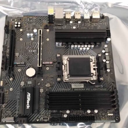 ASRock SALE OUT. ASRock AMD AM5 B650/4DDR5 | ASRock B650M PG LIGHTNING | Processor family AMD | Processor socket AM5 | DDR5 | Supported hard disk drive interfaces SATA, M.2 | Number of SATA connectors 4 | USED, REFURBISHED, WITHOUT ORIGINAL PACKAGING AND ACCESSORIES, ONLY BACKPANEL INCLUDED B650M PG LIGHTNINGSO