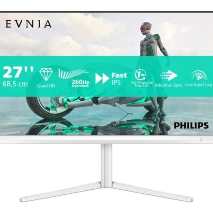 Philips Philips | 27M2N3501PA/00 | 27 " | Fast IPS | Quad HD | 16:9 | 260 Hz | 1 ms | 2560 x 1440 pixels | 300 cd/m² | HDMI ports quantity 2 | White 27M2N3501PA/00