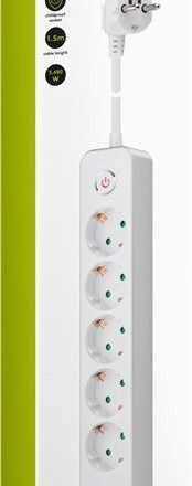 Goobay 5-way power strip with switch and 2 USB ports 1.5 m | Sockets quantity 5 41265