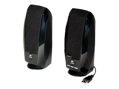 Logitech Logitech | LGT-S150 | Total RMS power: 1.2 watts RMS (0.6 watts per satellite) ; W | Black | 2.0 Stereo Speakers 980-000029