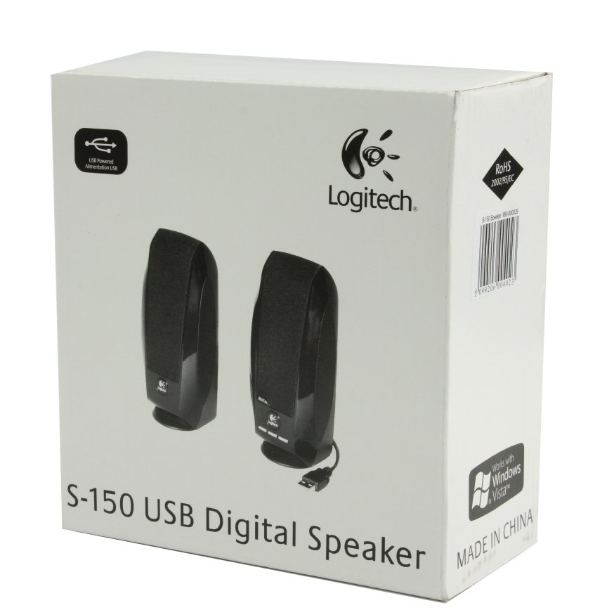 Logitech Logitech | LGT-S150 | Total RMS power: 1.2 watts RMS (0.6 watts per satellite) ; W | Black | 2.0 Stereo Speakers 980-000029
