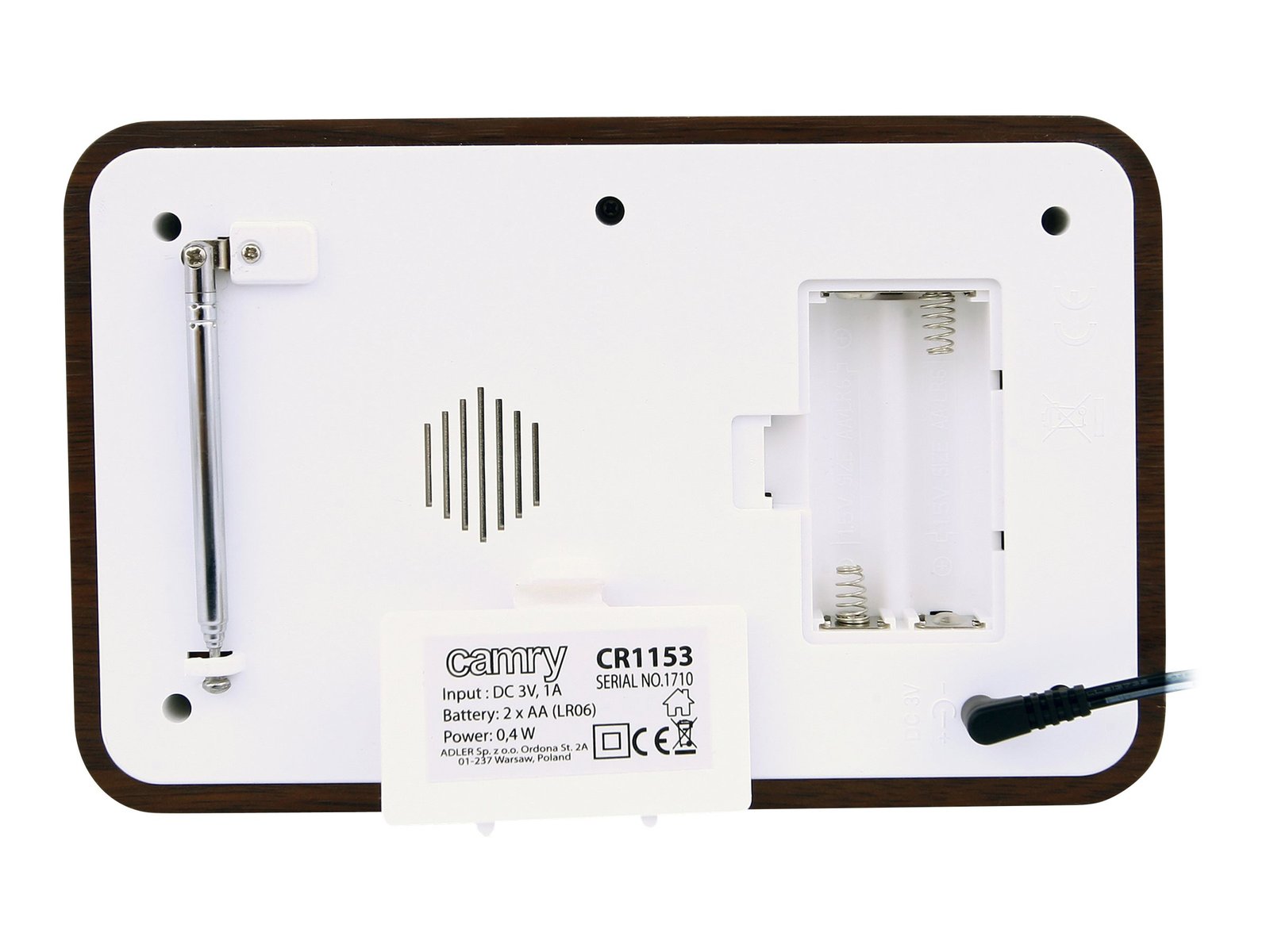 Camry Camry | Digital Radio | CR 1153 | 5 W | White/woden CR 1153