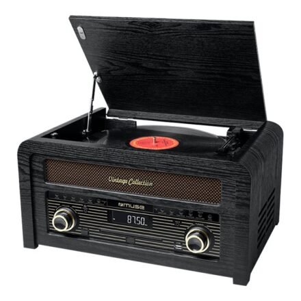 Muse Muse | Turntable micro system | MT-115W | USB port | AUX in | CD player | FM radio | Wireless connection MT-115W
