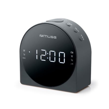 Muse Muse | Dual Alarm Clock radio PLL | M-185CR | AUX in | Black M-185CR
