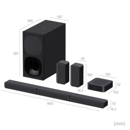 Sony Sony | HT-S40R 5.1ch Home Cinema Soundbar with Wireless Rear Speakers | Black | No | USB port | Wi-Fi | Bluetooth | Wireless connection HTS40R.CEL