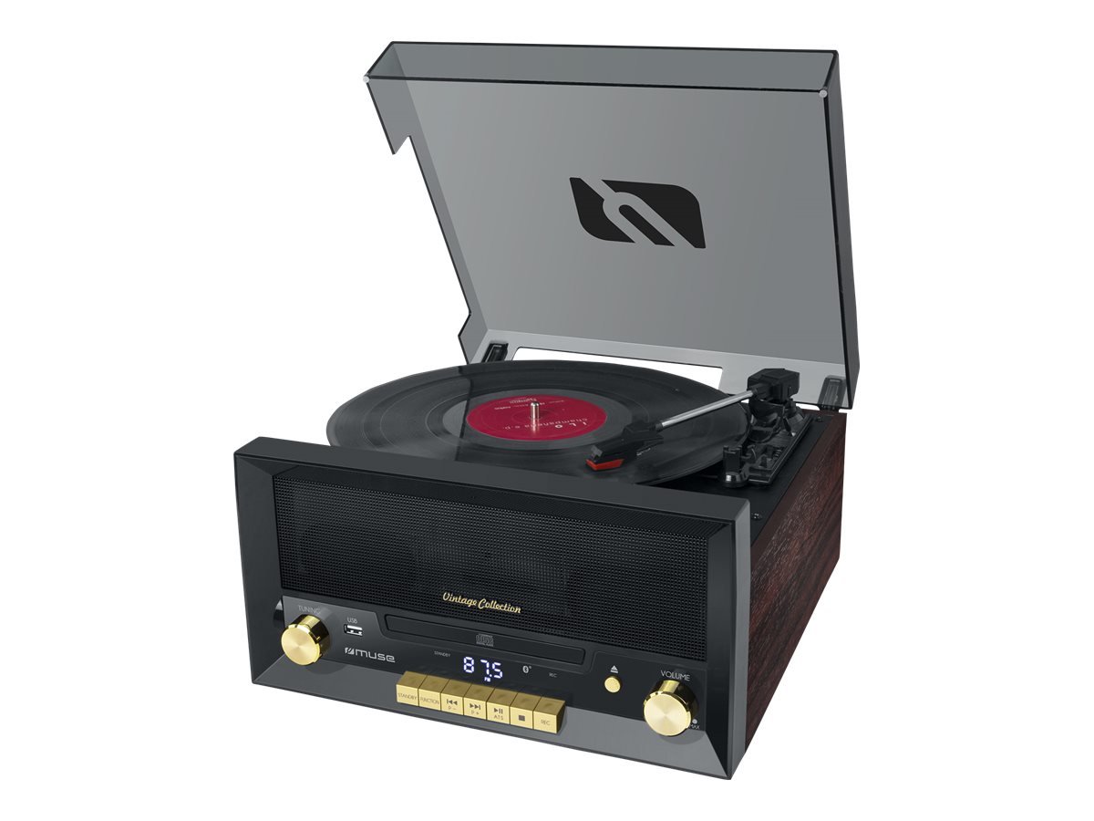 Muse Muse | Turntable Micro System With Vinyl Deck | MT-112 W | Micro system CD with turntable | USB port MT-112W