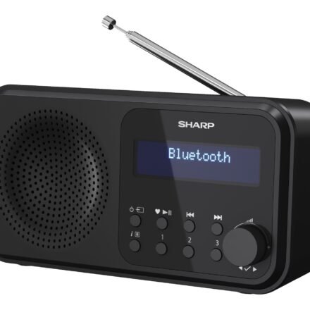 Sharp Sharp DR-P420(BK) Tokyo Portable Digital Radio, FM/DAB/DAB+, Bluetooth 5.0, USB or Battery Powered, Midnight Black | Sharp | Tokyo Portable Digital Radio | DR-P420(BK) | Bluetooth | Midnight Black DR-P420(BK)