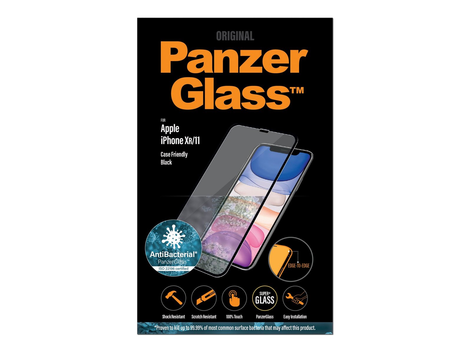 PanzerGlass PanzerGlass Apple iPhone XR/11 Casefriendly,Black | PanzerGlass 2665