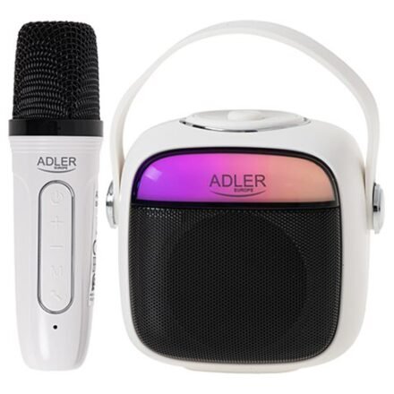 Adler Adler Karaoke Speaker With Microphone | AD 1199W | Bluetooth | White | Portable | Wireless connection AD 1199 W