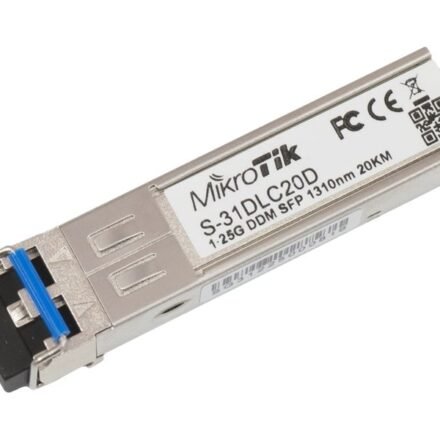 MikroTik MikroTik | S-85DLC05D | SFP | Multi-Mode Fiber | Dual LC | 10/100/1000 Mbit/s | Wavelength 850 nm | Maximum transfer distance 550 m | -40 to 70C S-85DLC05D