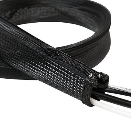 Logilink Logilink Cable FlexWrap with Zipper, 1m, 30mm, black | Logilink KAB0046