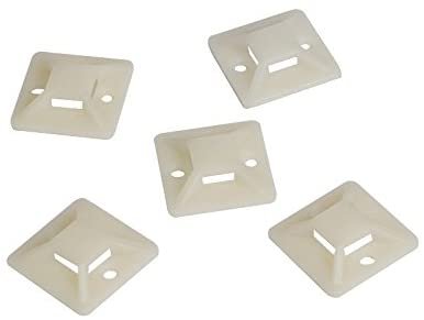 Logilink Cable Tie Mounts 20x20 mm | KAB0042 | Self-adhesive, for cable ties KAB0042