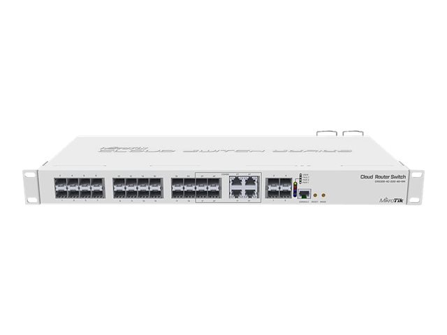 MikroTik MikroTik | Cloud Router Switch CRS328-4C-20S-4S+RM | Managed L3 | Rackmountable | Gigabit Ethernet (copper) ports quantity 4 | SFP ports quantity 20 | SFP+ ports quantity 4 | 12 month(s) CRS328-4C-20S-4S+RM