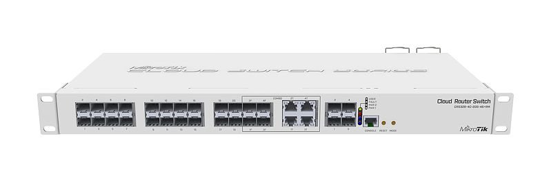 MikroTik MikroTik | Cloud Router Switch CRS328-4C-20S-4S+RM | Managed L3 | Rackmountable | Gigabit Ethernet (copper) ports quantity 4 | SFP ports quantity 20 | SFP+ ports quantity 4 | 12 month(s) CRS328-4C-20S-4S+RM