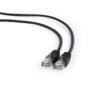 Gembird Gembird PP12-1M/BK Black Patch cord cat. 5E molded strain relief 50u" | Gembird PP12-1M/BK