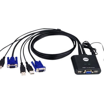 Aten Aten 2-Port USB VGA Cable KVM Switch with Remote Port Selector | Aten | KVM Cable KVM Switches CS22U Search Product or keyword 2-Port USB VGA Cable KVM Switch with Remote Port Selector CS22U-AT