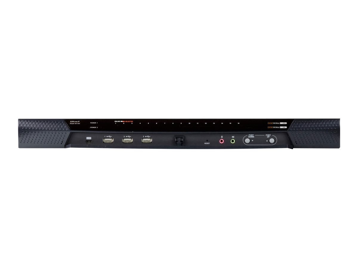 Aten Aten 1-Local/1-Remote Access 16-Port Cat 5 KVM over IP Switch (1920 x 1200) | Aten KN1116VA-AX-G