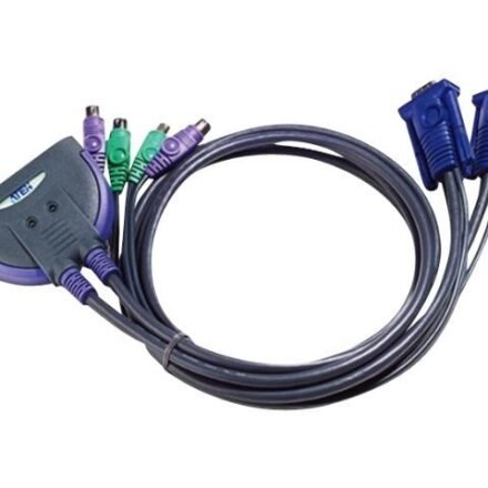 Aten Aten 2-Port PS/2 VGA Cable KVM Switch (0.9m) | Aten | 2-Port PS/2 VGA Cable KVM Switch (0.9m) CS62S-AT