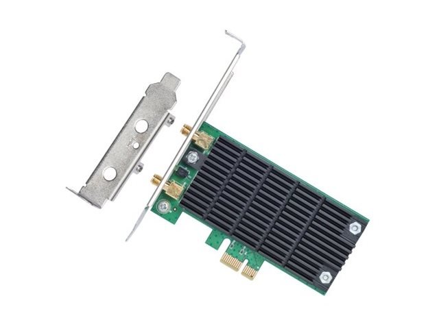 TP-LINK TP-LINK Archer T4E Dual Band PCI Express Adapter 2.4GHz/5GHz, 802.11ac, 300+867 Mbps, 2xDetachable antennas Archer T4E