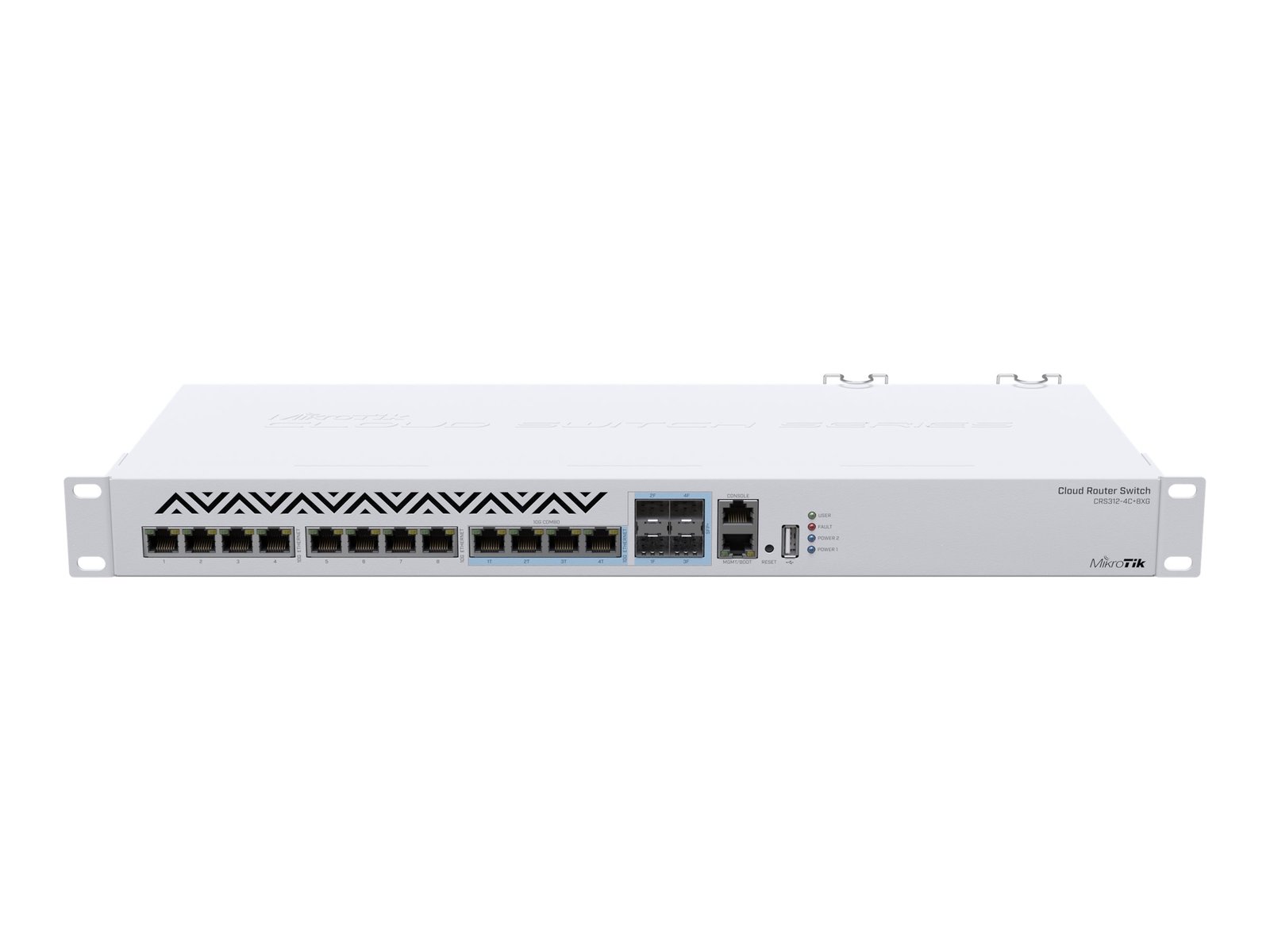 MikroTik MikroTik Cloud Router Switch 312-4C+8XG-RM with RouterOS L5, 1U rackmount Enclosure CRS312-4C+8XG-RM