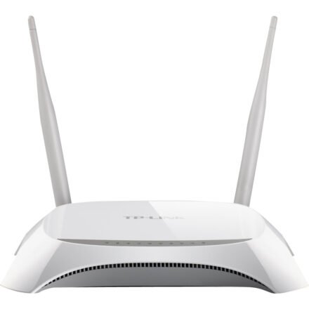 TP-LINK 3G/4G Router | TL-MR3420 | 802.11n | 300 Mbit/s | 10/100 Mbit/s | Ethernet LAN (RJ-45) ports 4 | Mesh Support No | MU-MiMO No | 3G/4G via optional USB adapter | Antenna type 2xExternal | 1xUSB 2.0 TL-MR3420