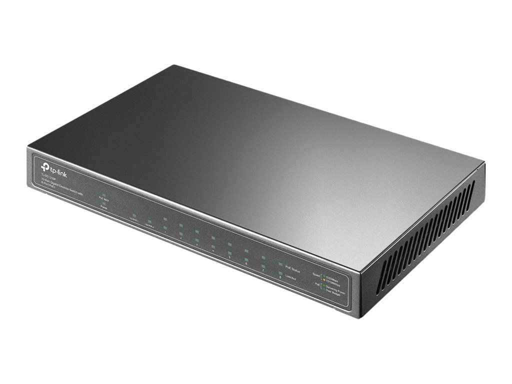 TP-LINK TP-LINK | Switch | TL-SG1210P | Unmanaged | Desktop | Gigabit Ethernet (copper) ports quantity 1 | SFP ports quantity 1 | PoE+ ports quantity 8 | 36 month(s) TL-SG1210P