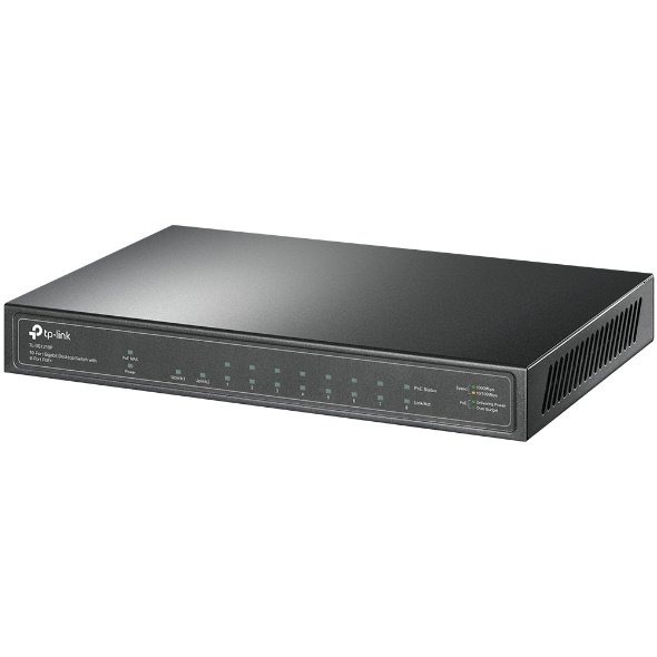 TP-LINK TP-LINK | Switch | TL-SG1210P | Unmanaged | Desktop | Gigabit Ethernet (copper) ports quantity 1 | SFP ports quantity 1 | PoE+ ports quantity 8 | 36 month(s) TL-SG1210P