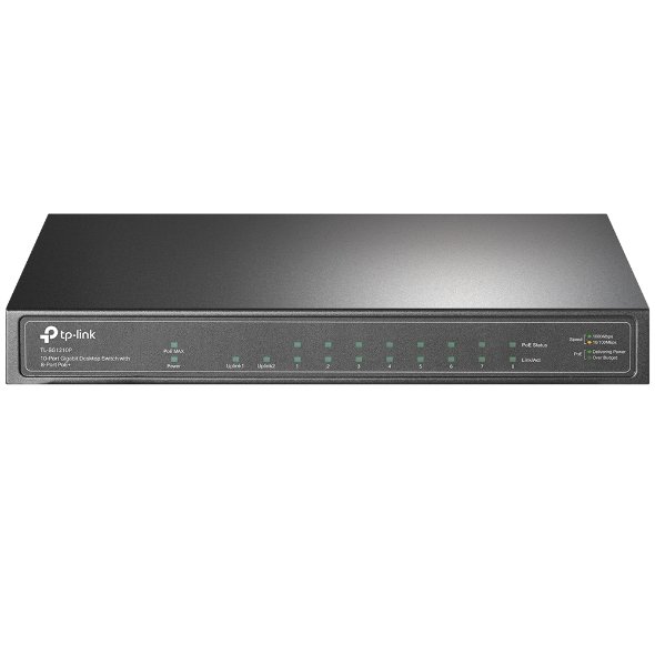 TP-LINK TP-LINK | Switch | TL-SG1210P | Unmanaged | Desktop | Gigabit Ethernet (copper) ports quantity 1 | SFP ports quantity 1 | PoE+ ports quantity 8 | 36 month(s) TL-SG1210P