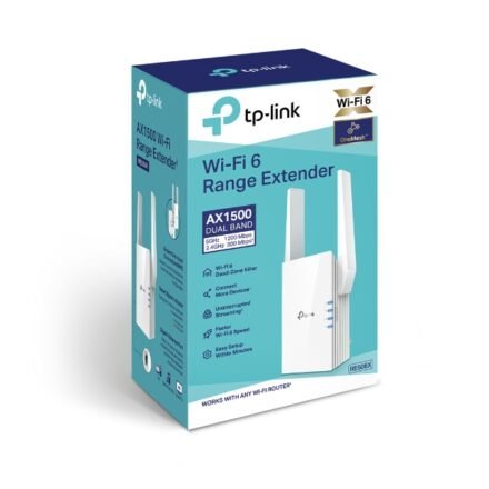 TP-LINK TP-LINK | Extender | RE505X | 802.11ax | 2.4GHz/5GHz | 300+1200 Mbit/s | 10/100/1000 Mbit/s | Ethernet LAN (RJ-45) ports 1 | MU-MiMO No | no PoE | Antenna type 2xExternal RE505X