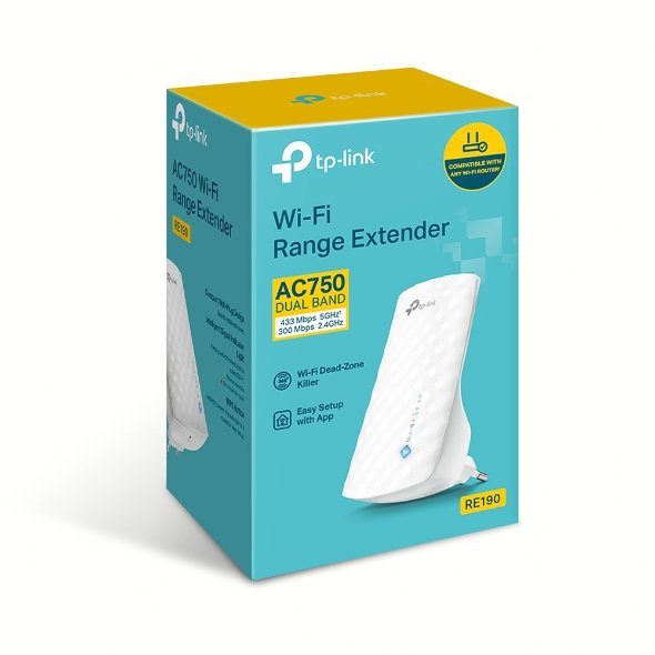 TP-LINK TP-LINK | Extender | RE190 | 802.11ac | 2.4GHz/5GHz | 300+433 Mbit/s | MU-MiMO No | no PoE | Antenna type 3 Omni-directional RE190