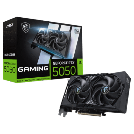 MSI MSI GeForce RTX 5050 8G GAMING OC | NVIDIA | 8 GB | GeForce RTX 5050 | GDDR6 | HDMI ports quantity 1 | PCI Express Gen 5 x16 (uses x8) GeForce RTX 5050 8G GAMING OC