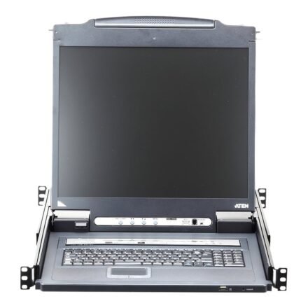 Aten Aten | 1-Local/Remote Share Access 8-Port PS/2-USB VGA Single Rail LCD KVM over IP switch CL5708IM-ATA-AG