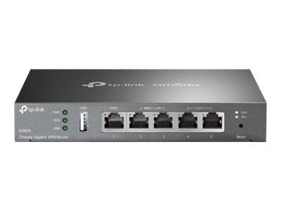 TP-LINK SafeStream Multi-WAN VPN Router | TL-ER605 | 802.1q | 10/100/1000 Mbit/s | Ethernet LAN (RJ-45) ports 1 Fixed Gigabit LAN Port | Mesh Support No | MU-MiMO No | No mobile broadband ER605